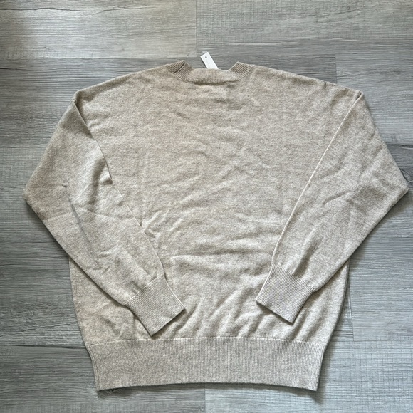 Madewell Re)sponsible Cashmere Oversized Crewneck Sweater heather seashe… - Picture 11 of 11